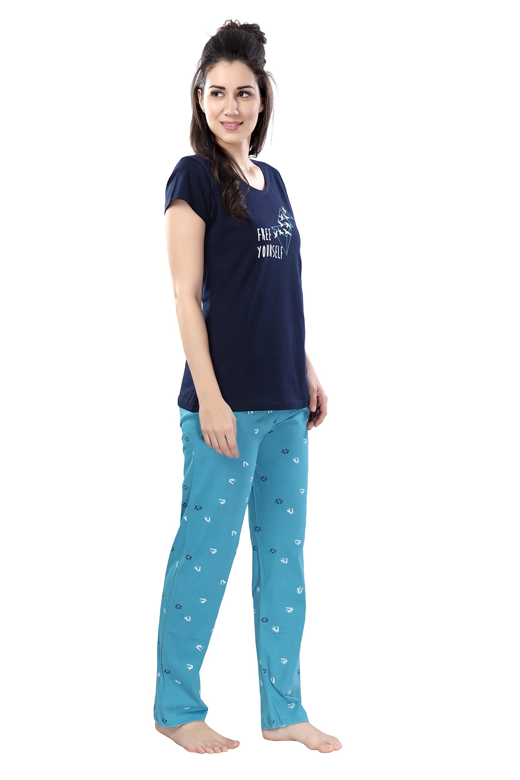 DZZO Cotton Night Suit for Women - Image 3