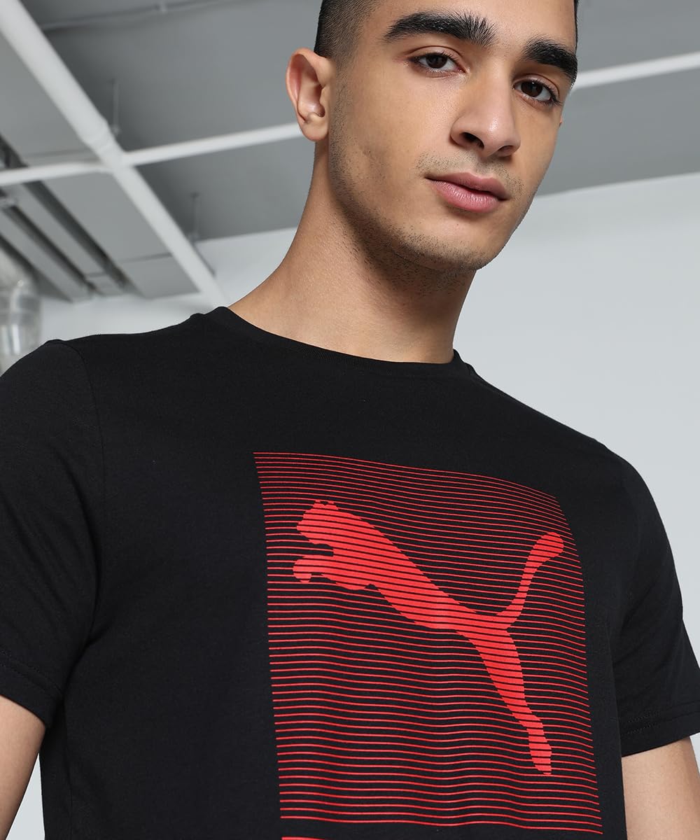 PUMA Men's Classic Fit Tee - Black - Image 3