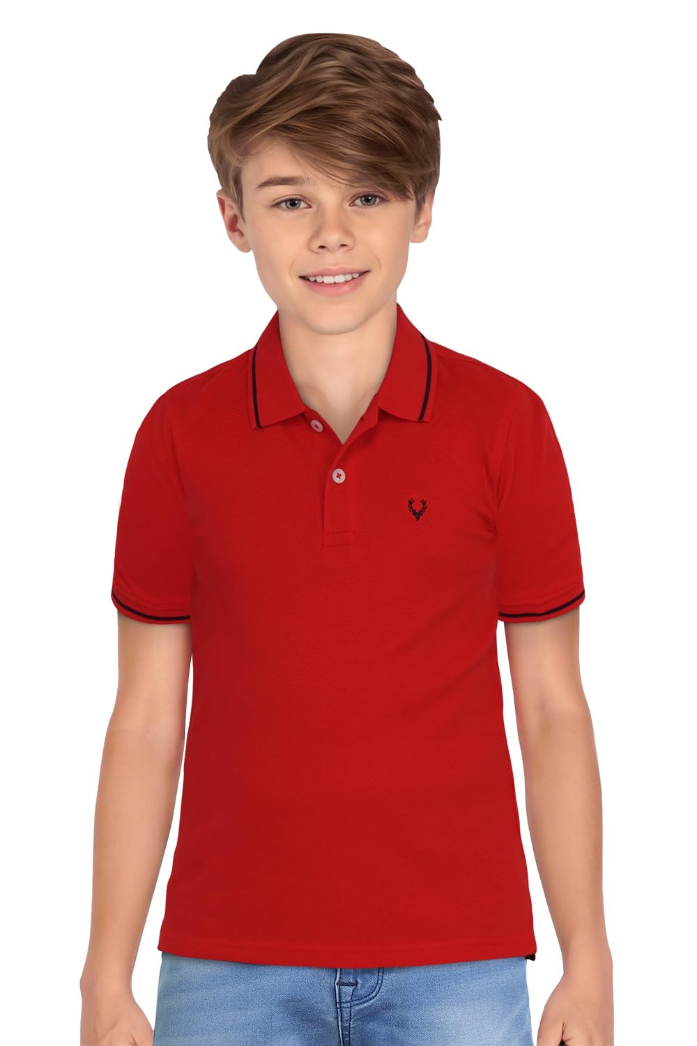 Allen Solly Boys Polycotton T-Shirt - Red