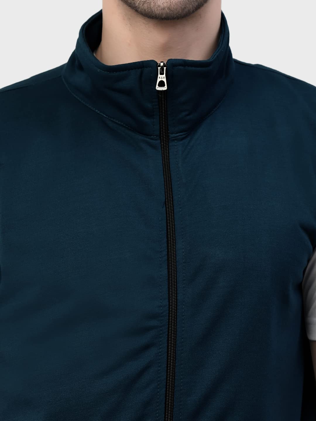 KZALCON Men's Sleeveless Jacket - Sea Green - Image 5