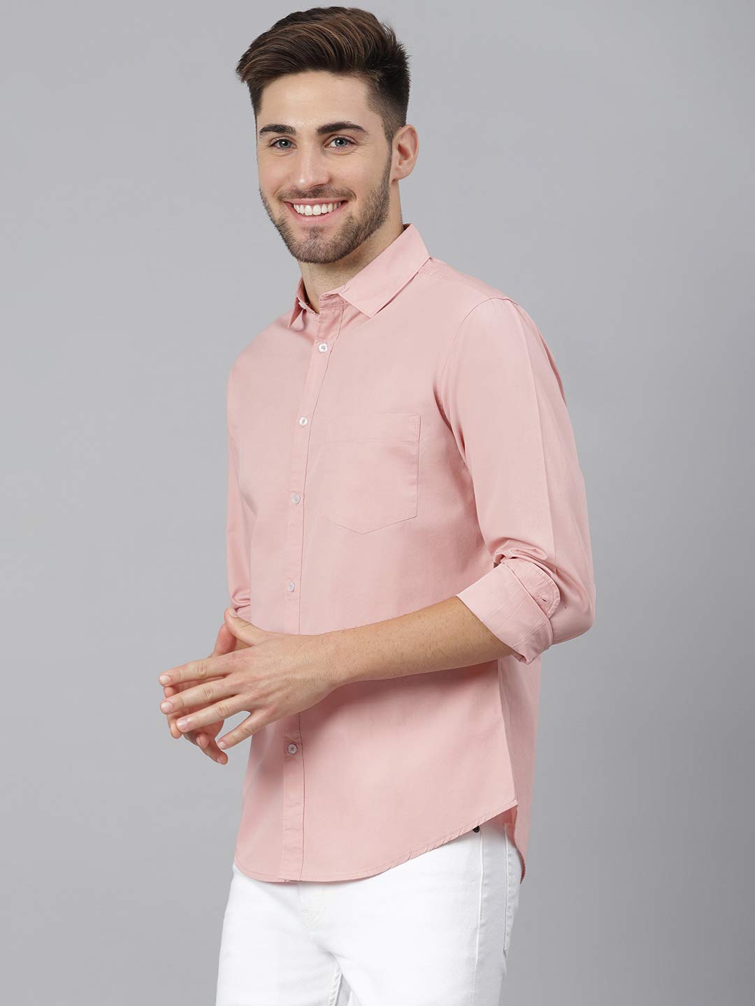Dennis Lingo Men's Casual Shirt - Dusty Peach - Image 4
