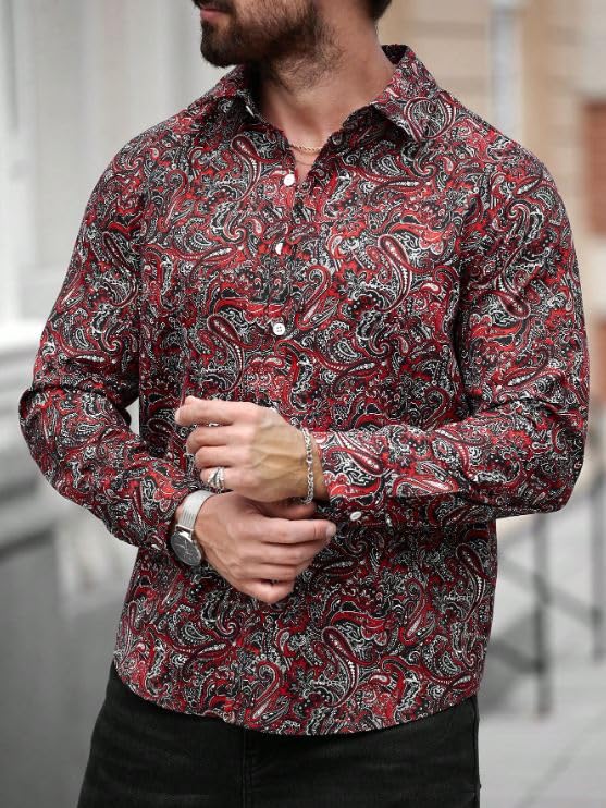 Hmkm Printed Men Shirt - Image 3