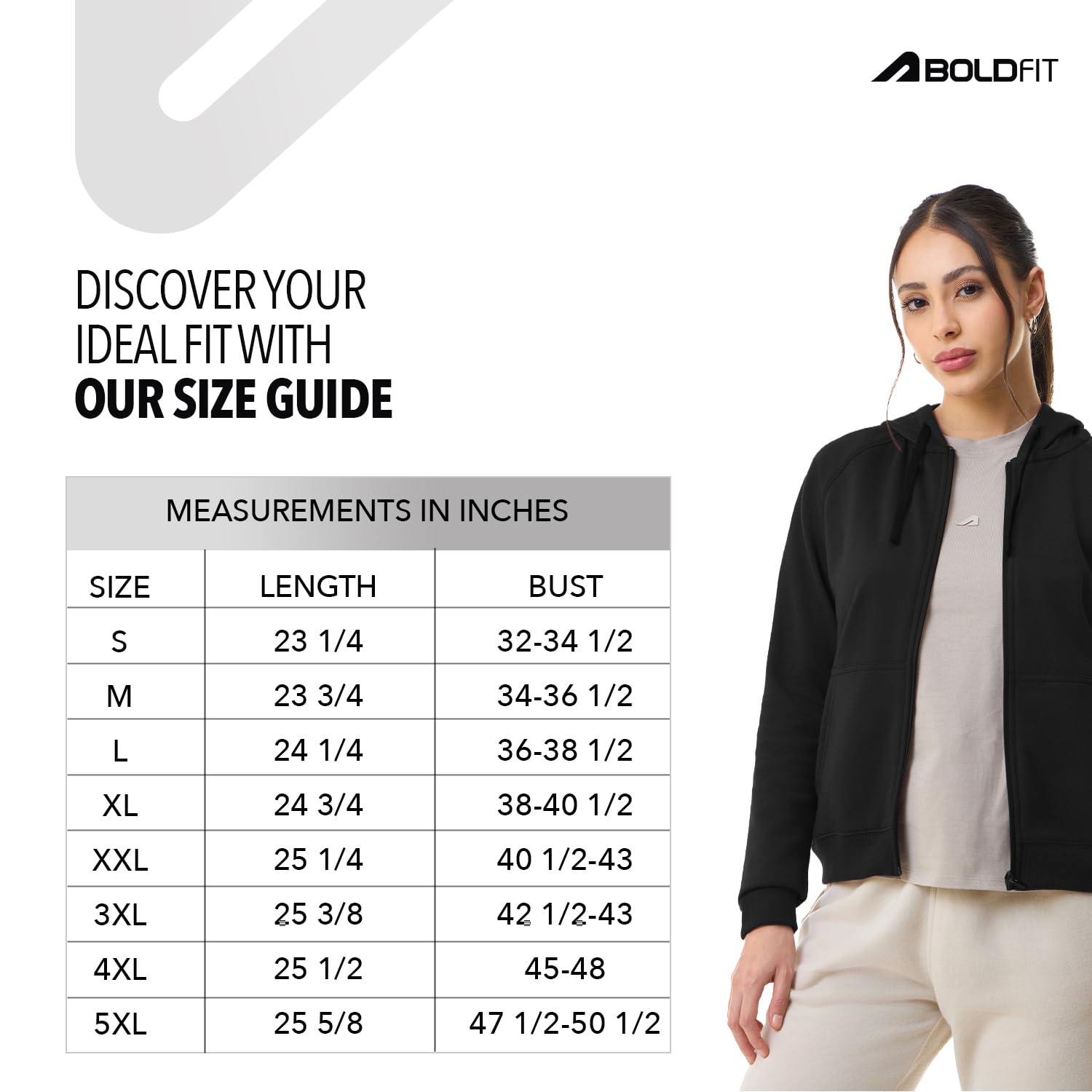 Boldfit Women's Fleece Jacket - Black - Image 3