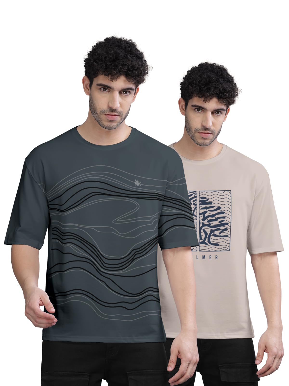 BULLMER Cotton Blend Printed T-Shirt for Men