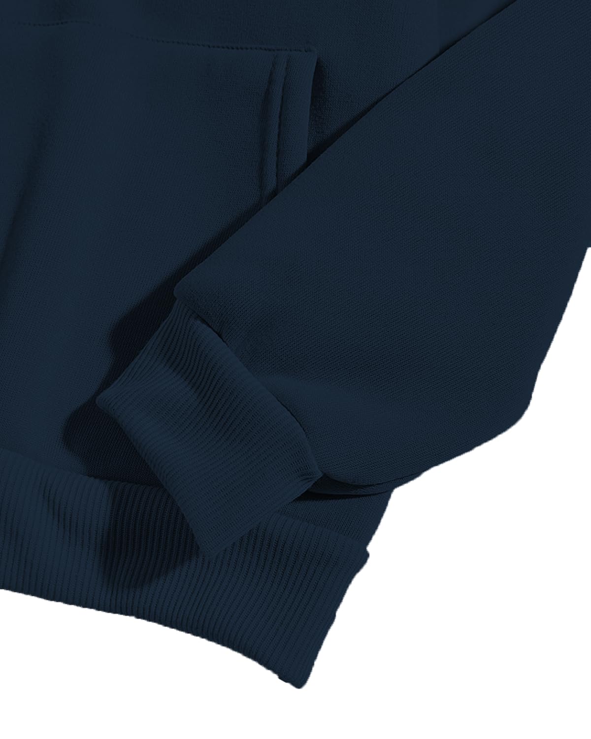 ADRO Men's Graphic Printed Cotton Hoodie - Navy - Image 5