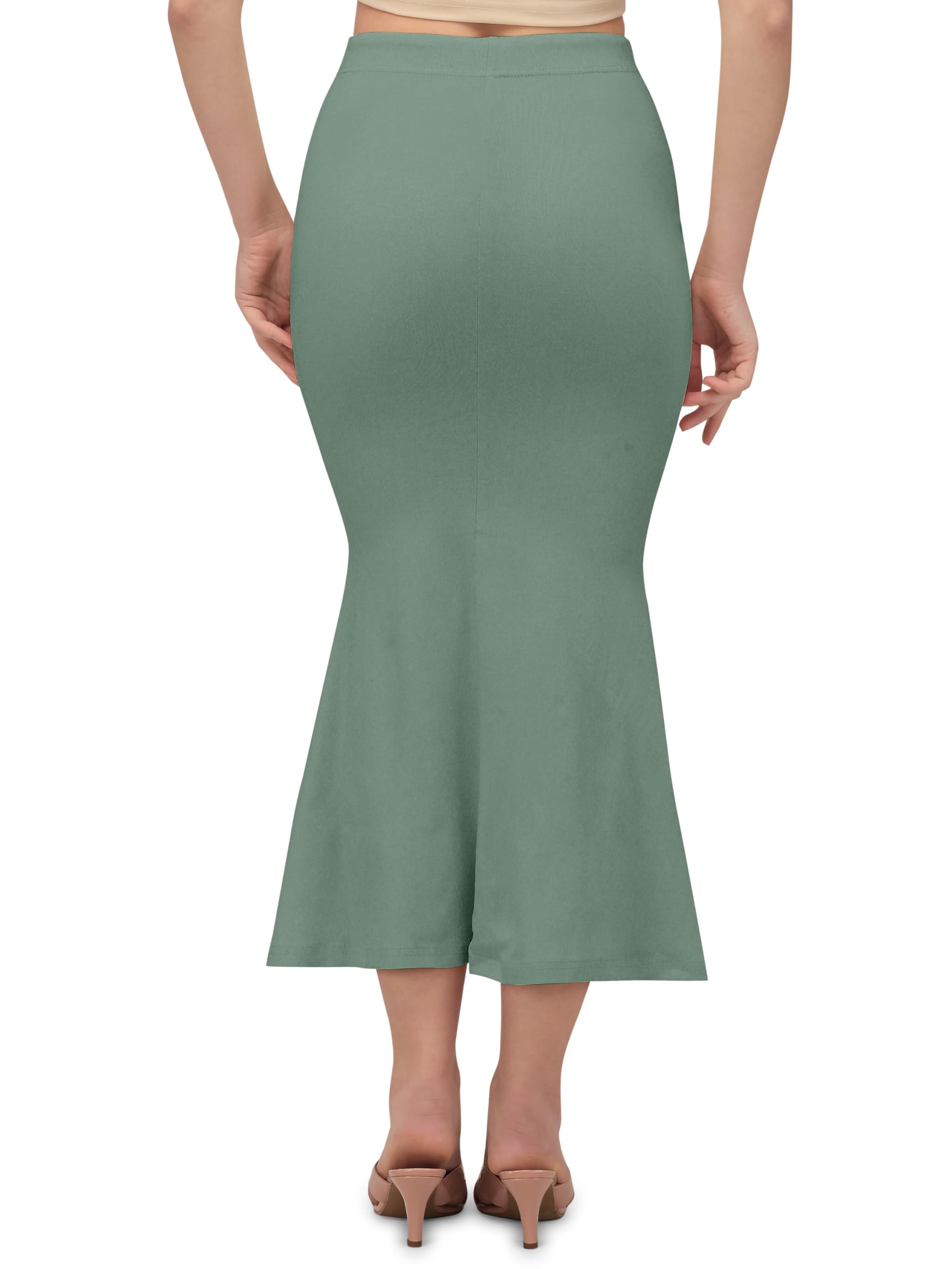 Mehrang Teal Saree Shapewear for Women - Image 3