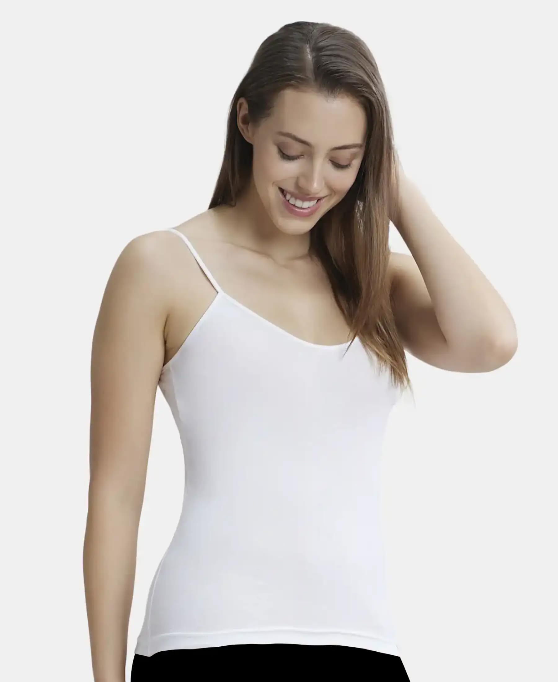 Jockey Women's Modal Spaghetti Top - White - Image 5