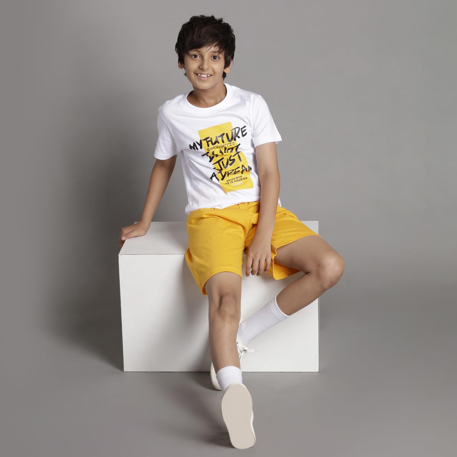 T2F Boys Cotton T-Shirt & Shorts Set - Image 3