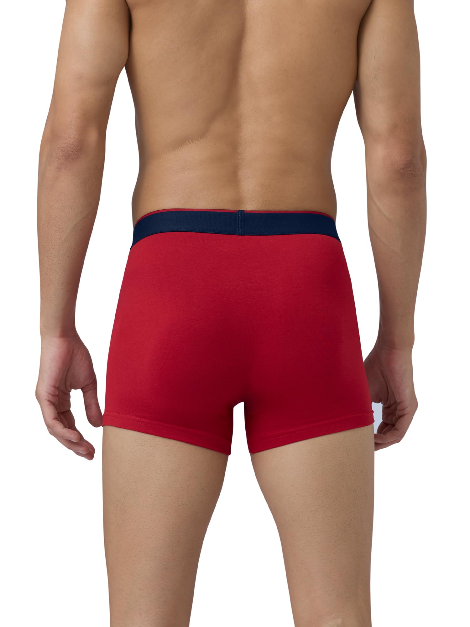 XYXX Men's Cotton Modal Trunks - Black & Multicolor - Image 3