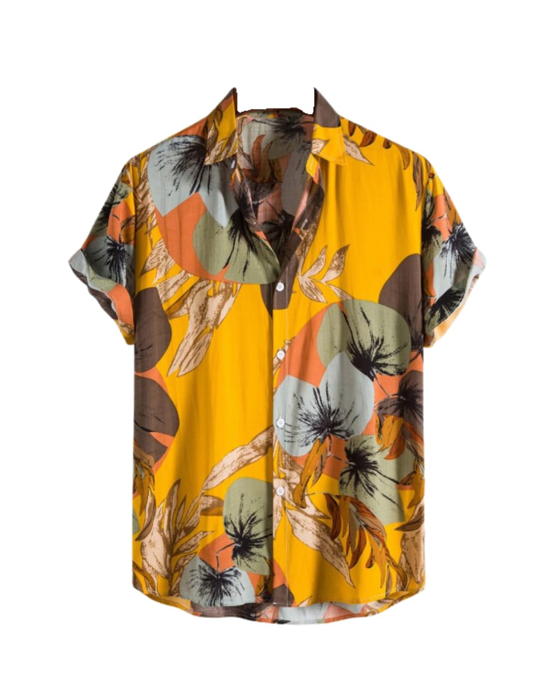 DHRUVI TRENDZ Mens Casual Shirt - Yellow