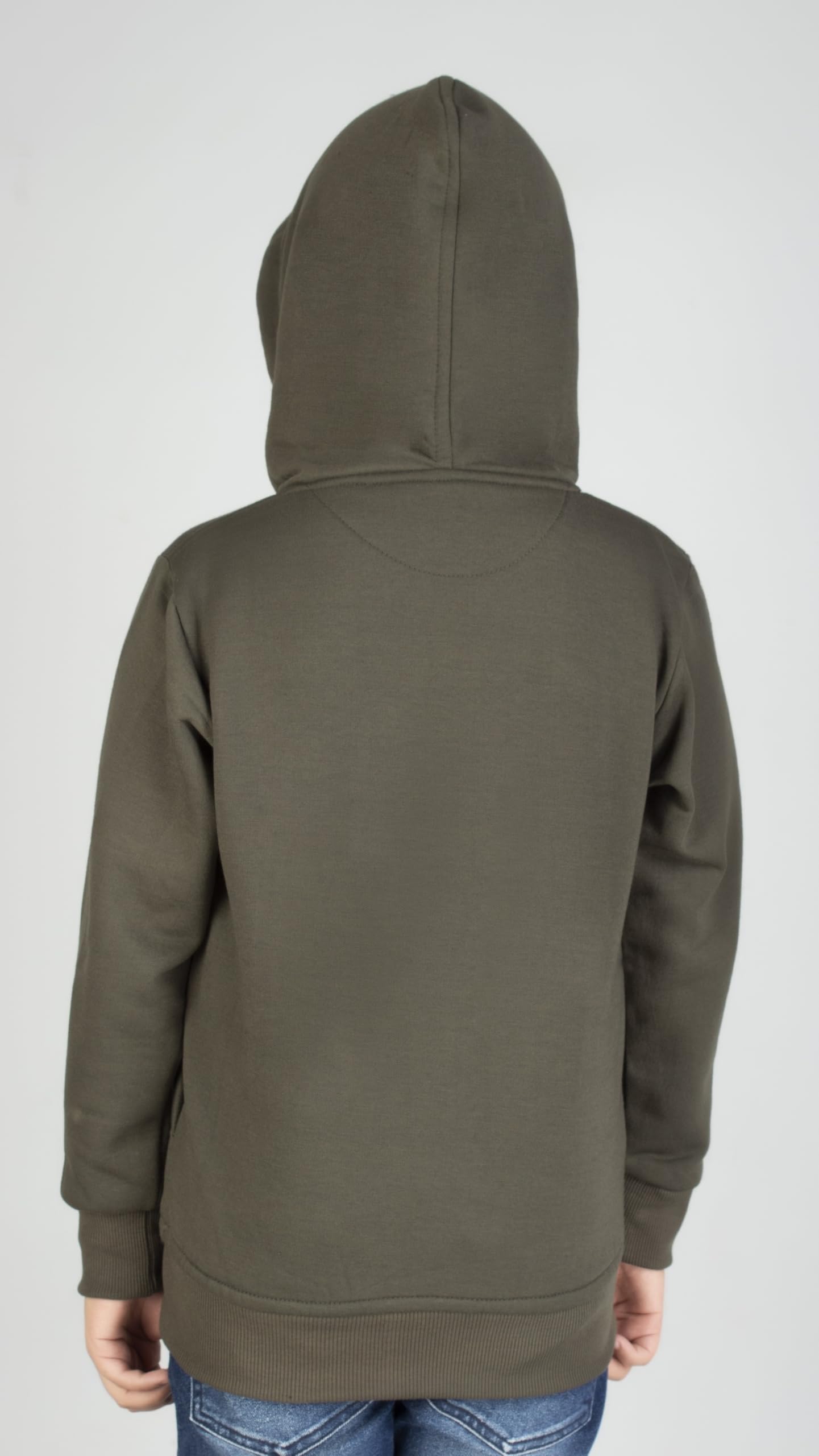 ADBUCKS Boys Green Cotton Hooded Sweatshirt - Image 5