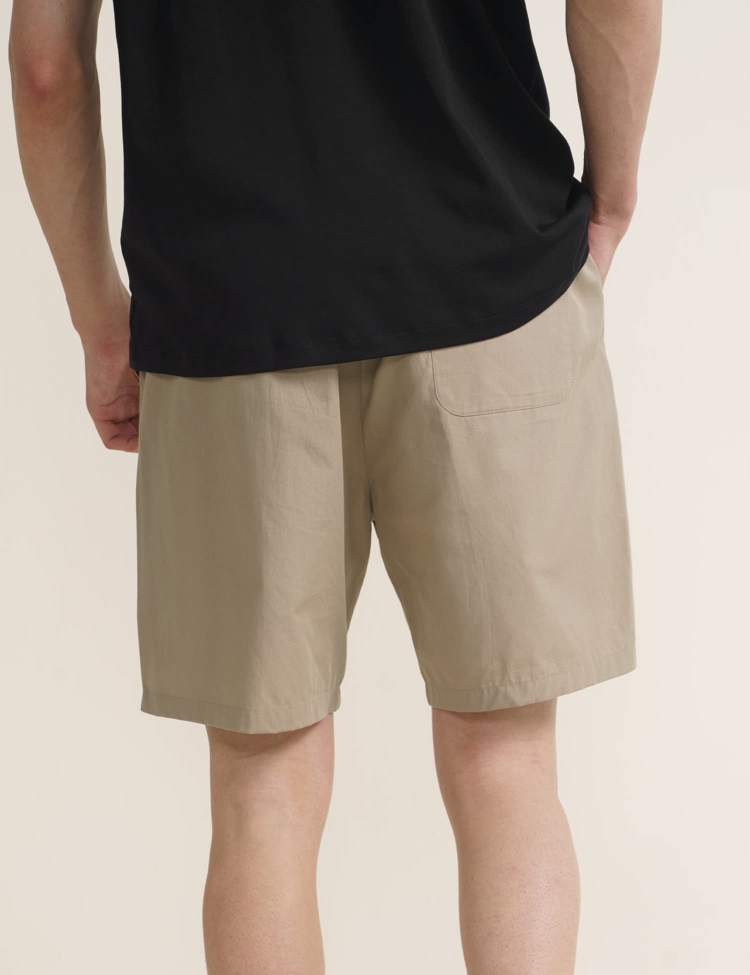 Hommie Men's Cotton Lounge Shorts - Beige - Image 4