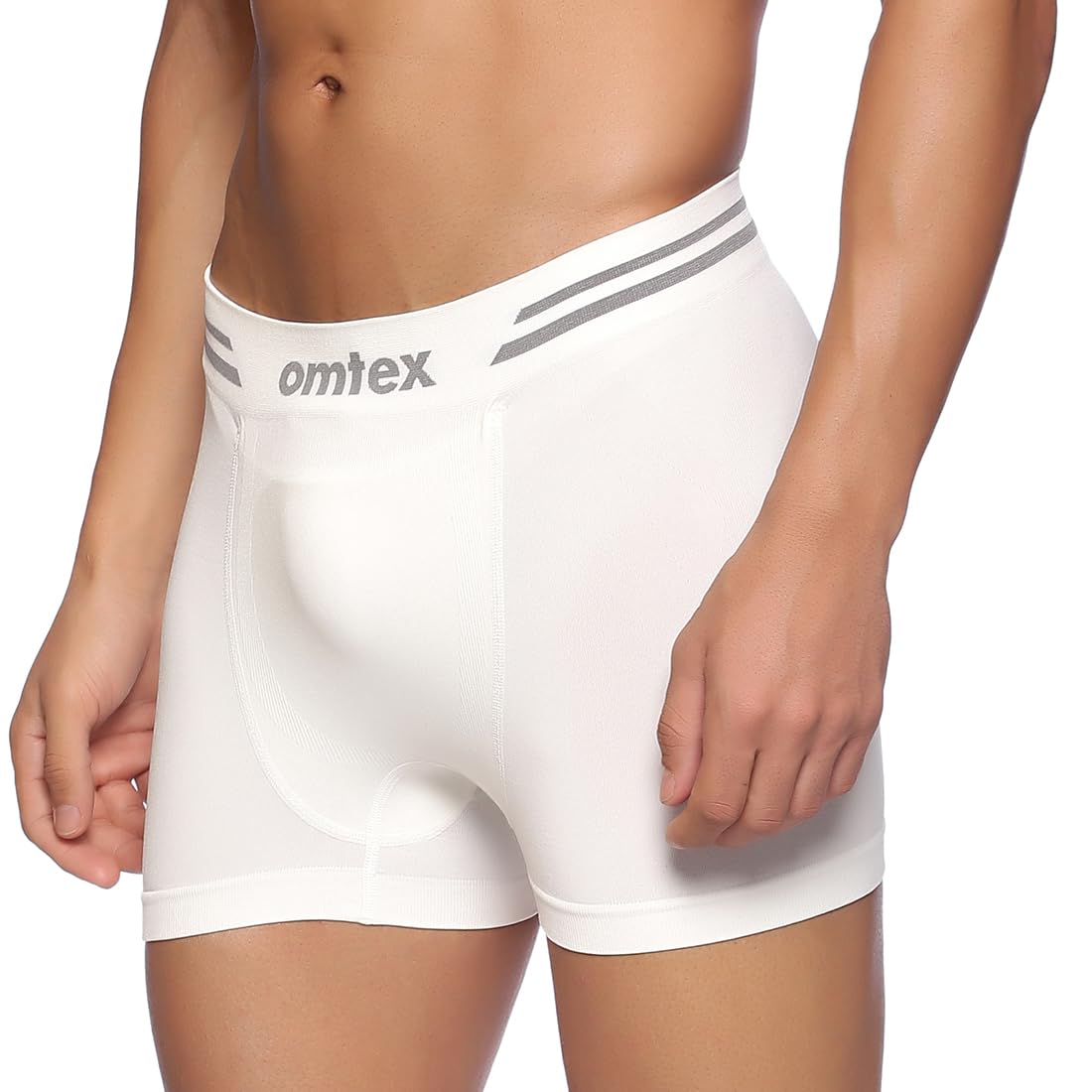 Omtex Men's Athletic Shorts - White - Image 2