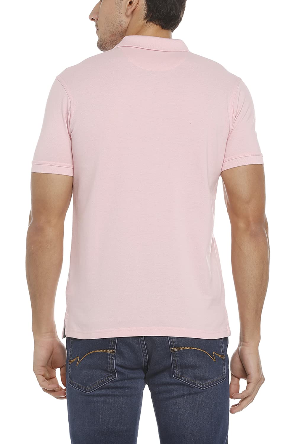 Allen Solly Men Polo T-Shirt - Orchid Pink - Image 2
