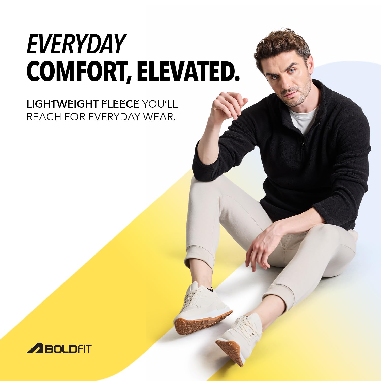 Boldfit Men's Aero Black Sweatshirt - Image 3