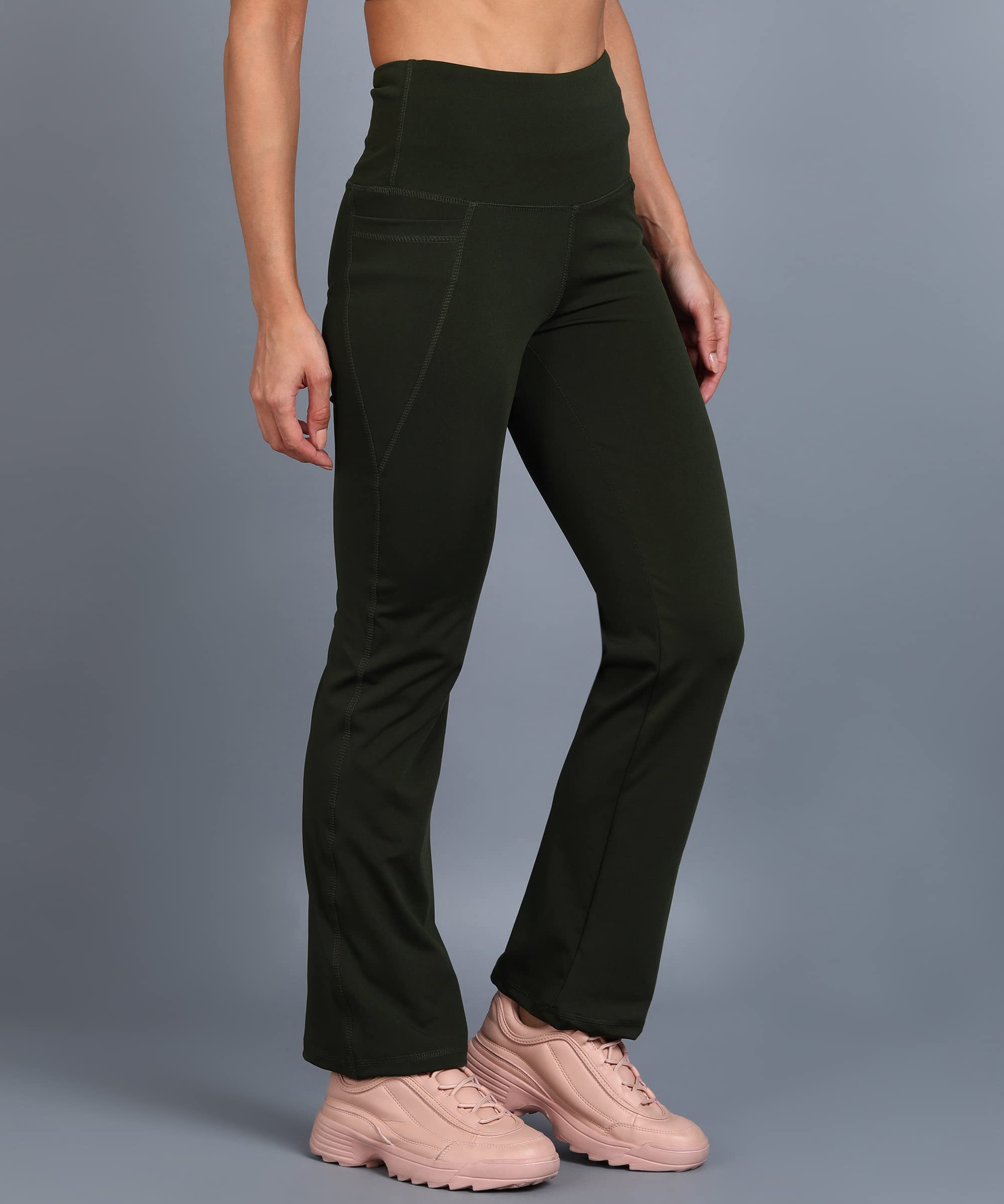 Rock Paper Scissors High Waist Flared Leggings - Image 2