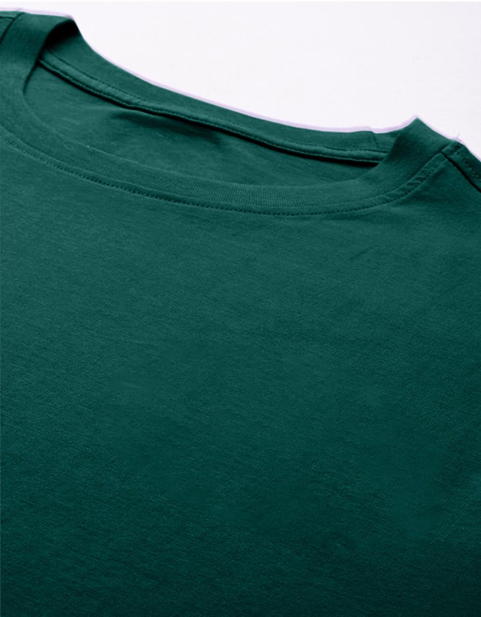 Veirdo Men's Green Cotton T-Shirt - Image 3