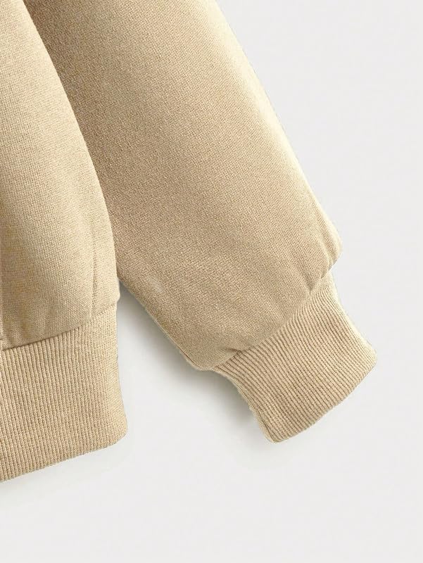 Imsa Moda Women's Fleece Hooded Jacket - Beige - Image 4