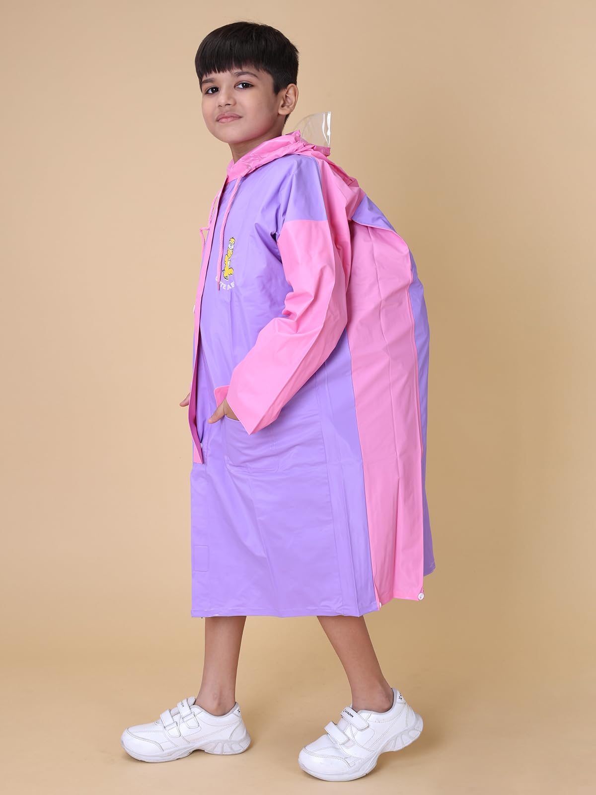 Rupa Kids Waterproof PVC Rain Jacket - Purple - Image 3