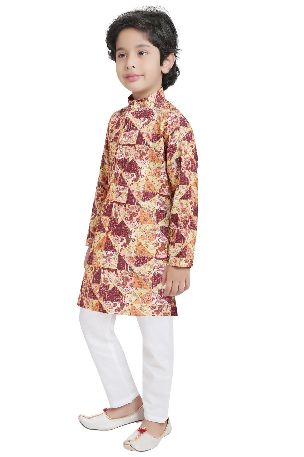 TinySteps Boys Printed Kurta - Sequence Work - Image 4
