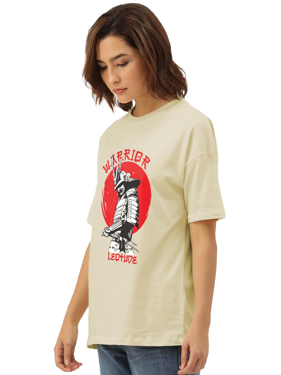 LEOTUDE Womens Oversized T-Shirt - Image 2