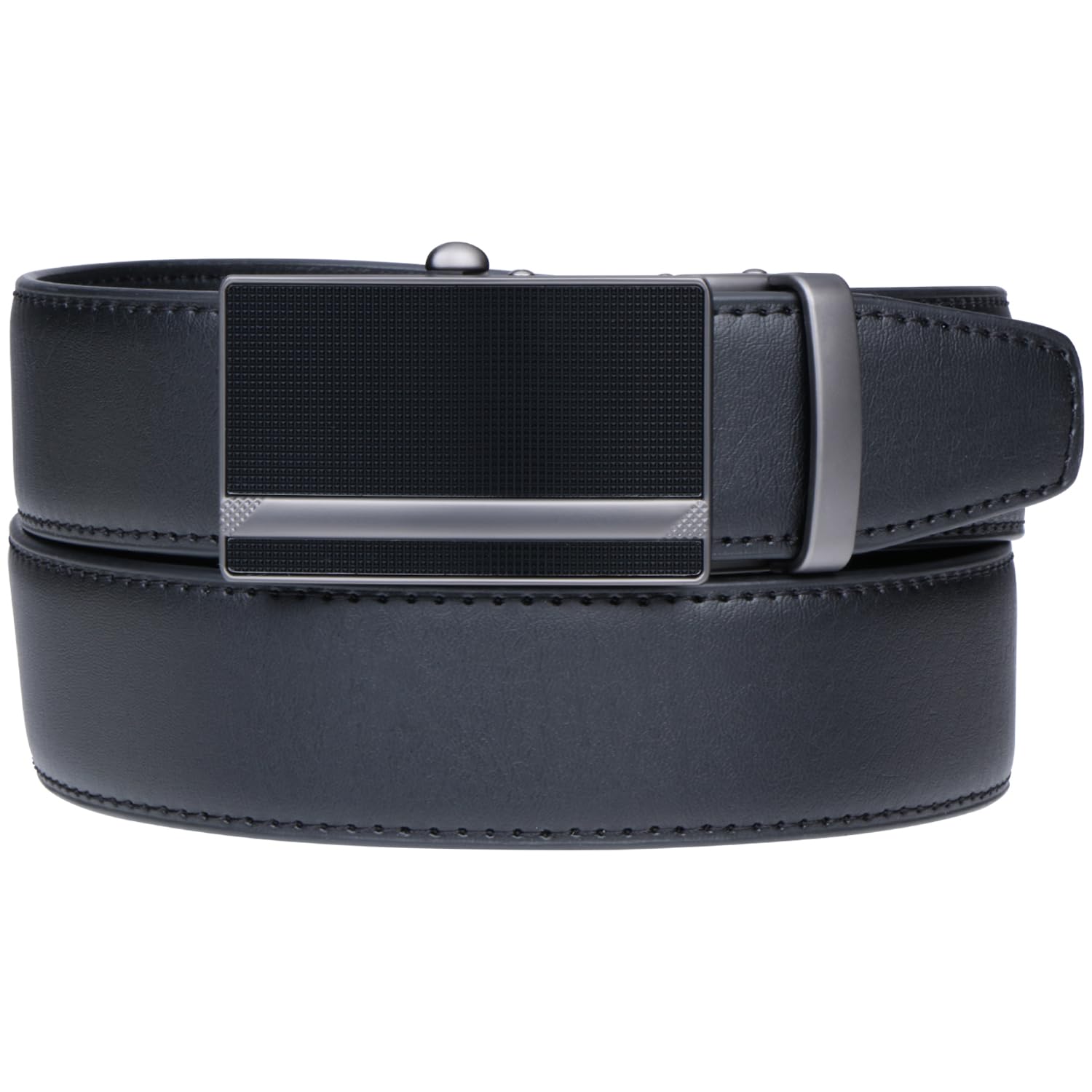 Labnoft Men's Auto-Lock PU Leather Belt - Black - Image 2
