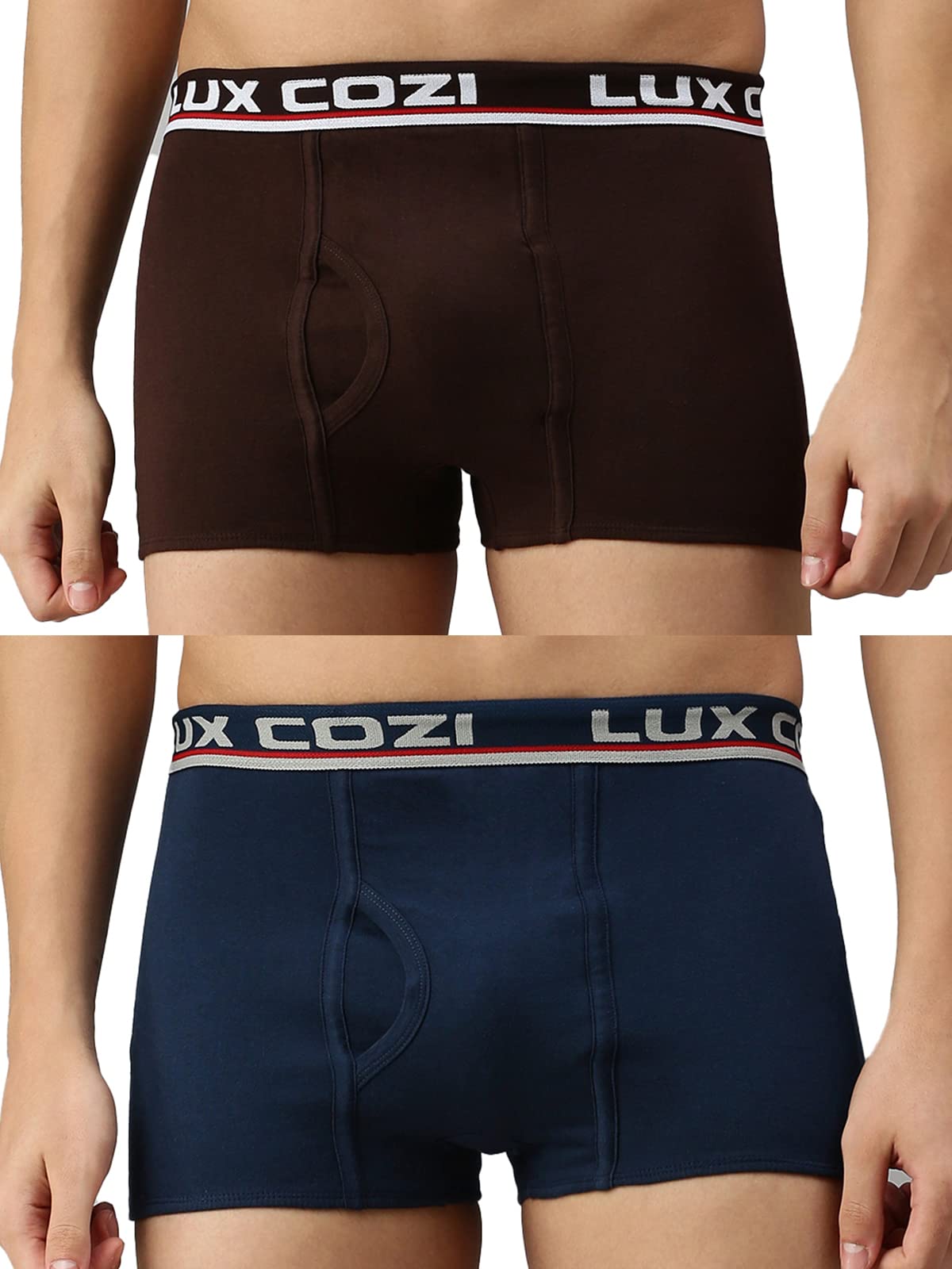 Lux Cozi Men's Brown & Navy Trunk