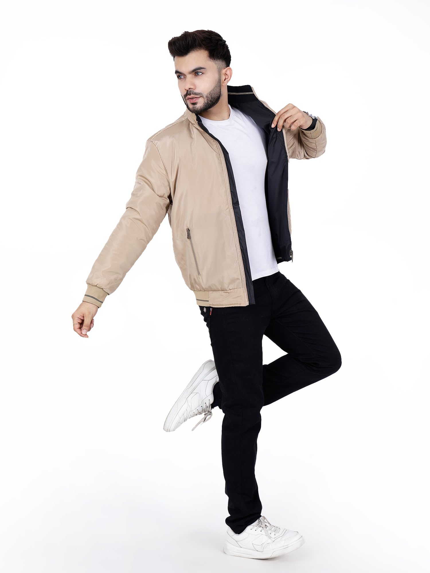 Dollar Men's Reversible Bomber Jacket - Water Resistant - Image 5