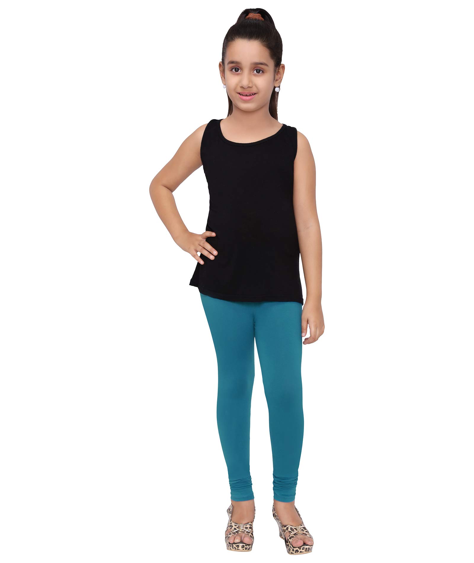 Robinbosky Peacock Blue Leggings for Girls
