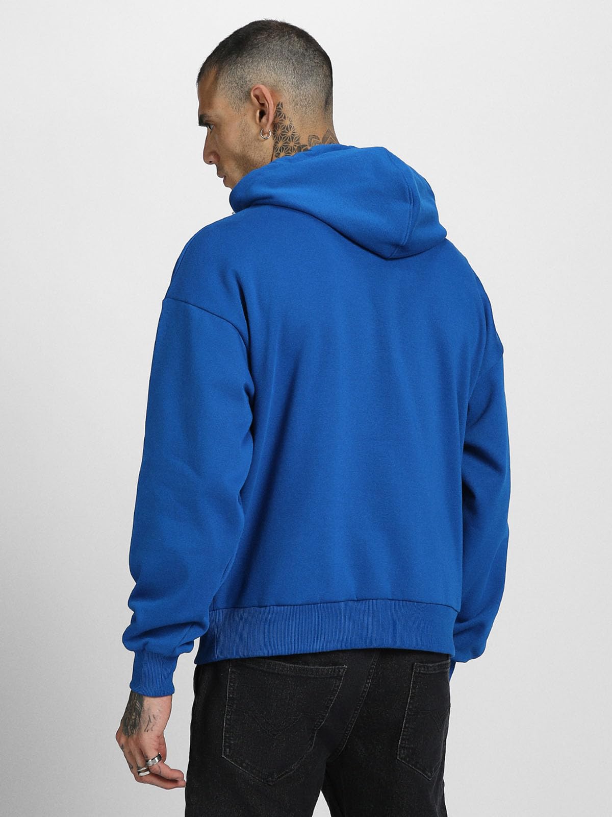 Veirdo Men's Blue Graphic Hoodie - Image 3