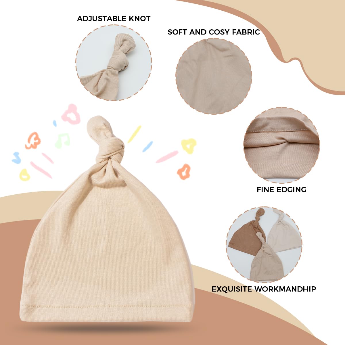 SNOWIE SOFT Baby Beanies - Multicolour - Image 3