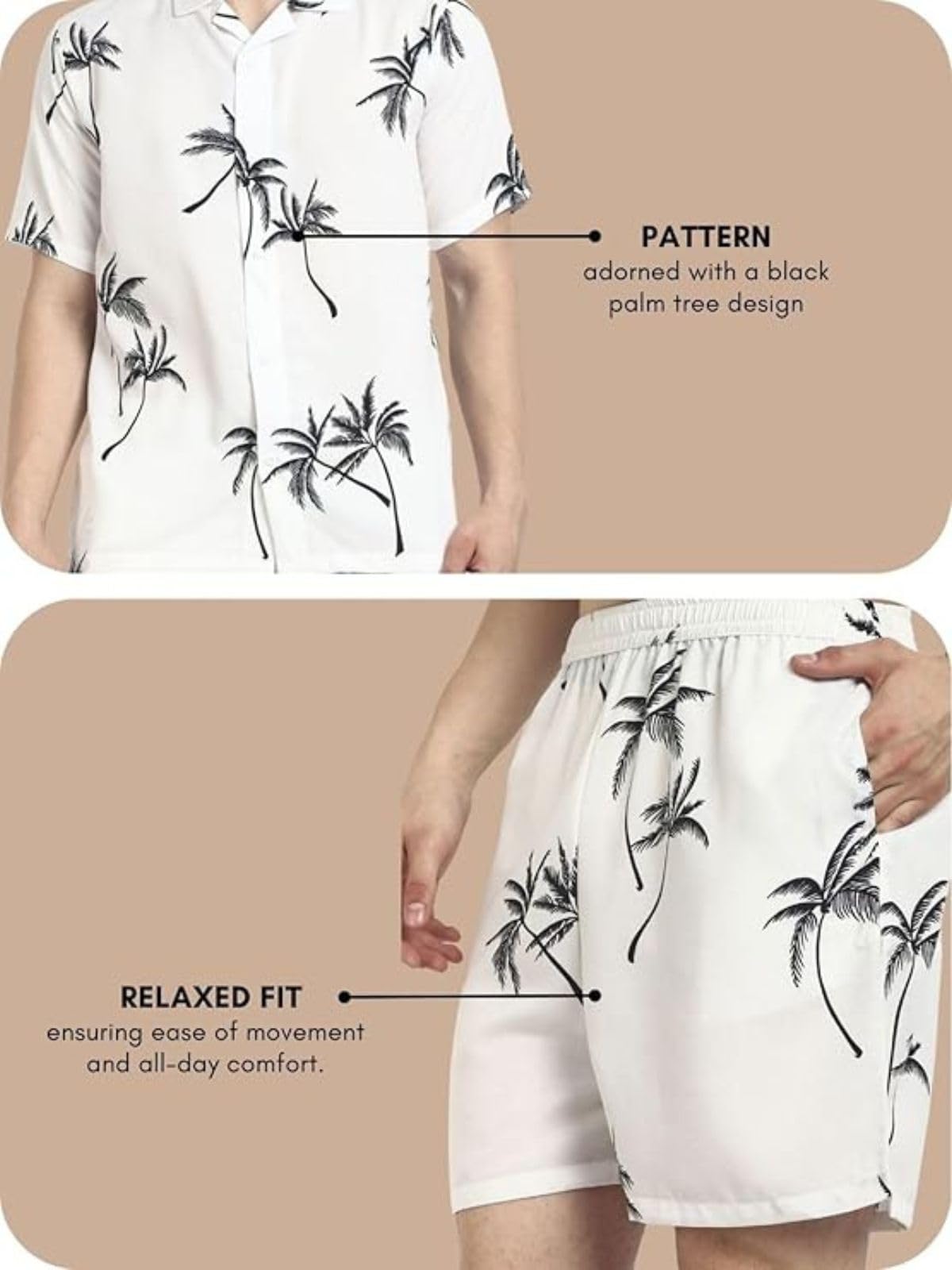 Dhruvi Trendz Men's Rayon Night Suit - White - Image 5