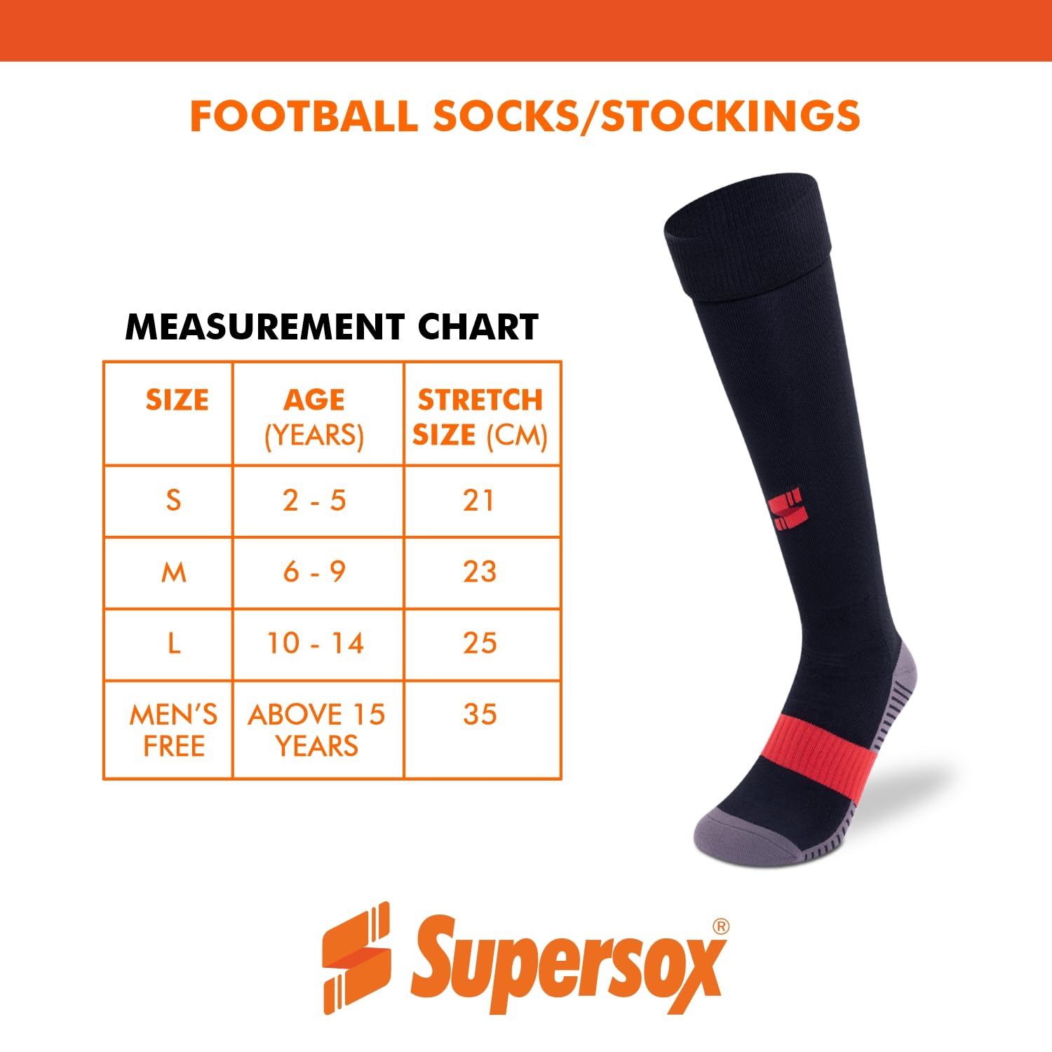Supersox Kids Football Socks - Knee Length White Navy - Image 3
