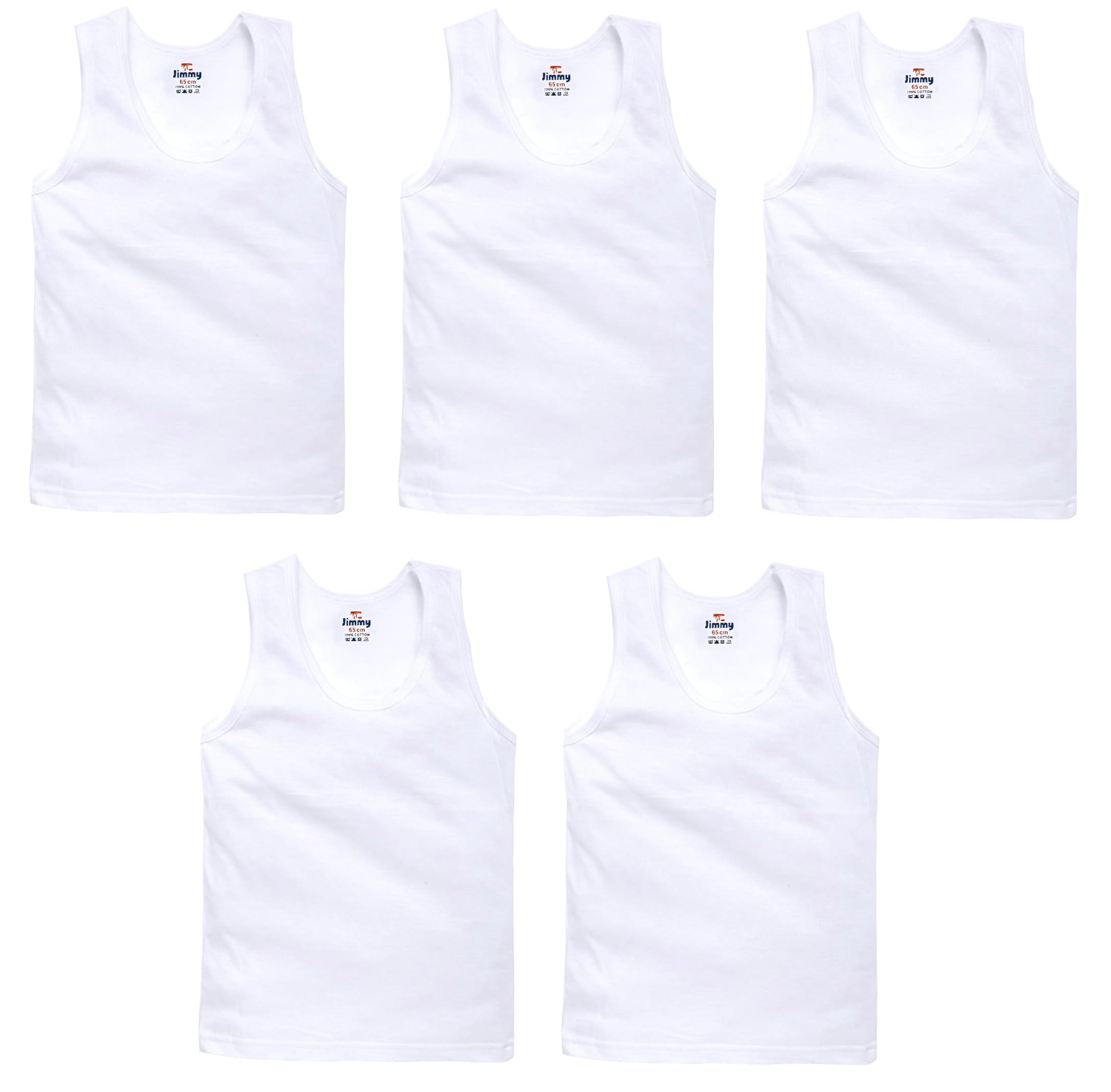 Lush Baby Boys White Cotton Vest
