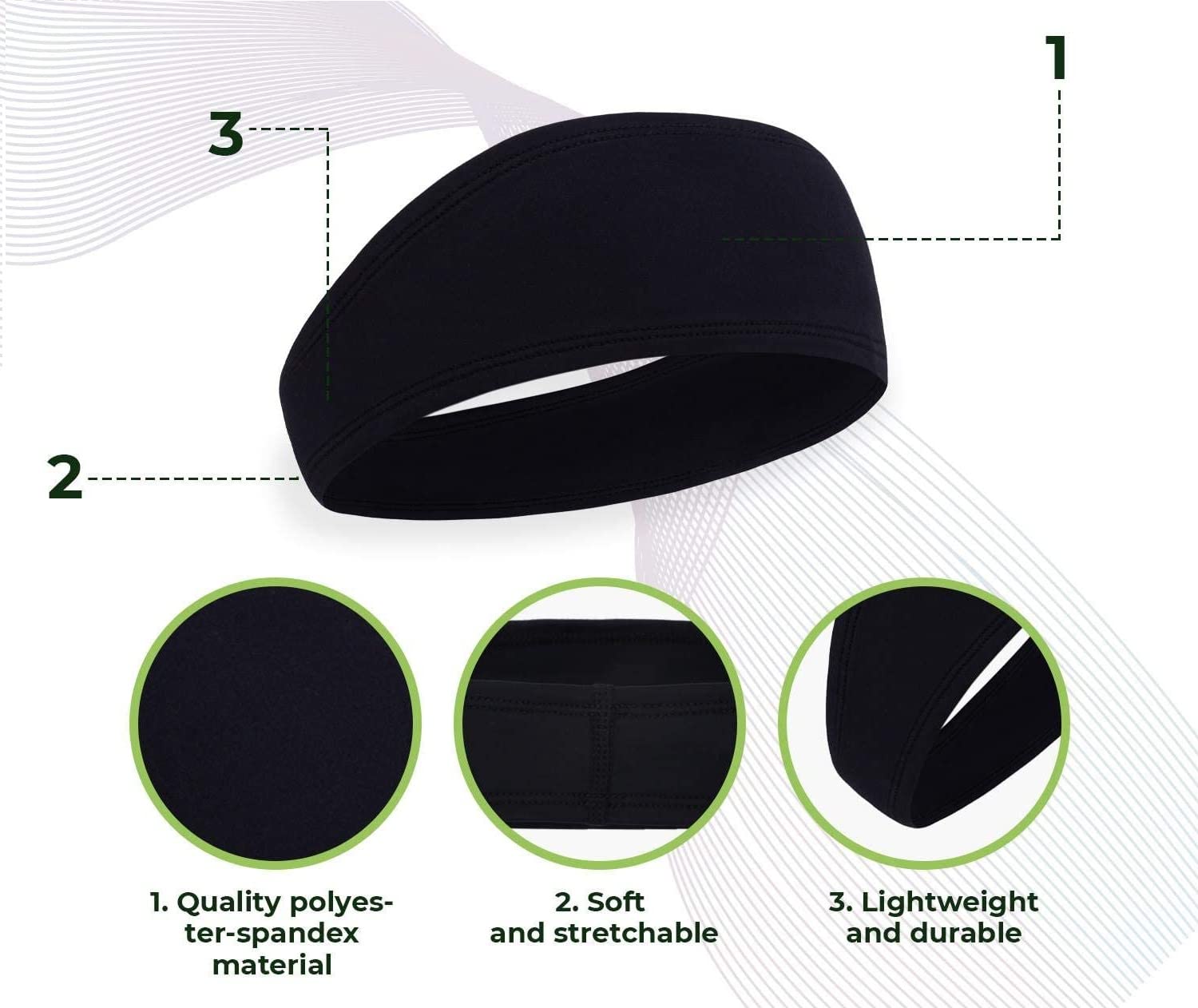 GarbGlide Workout Sweat Bands for Men Women - Image 5