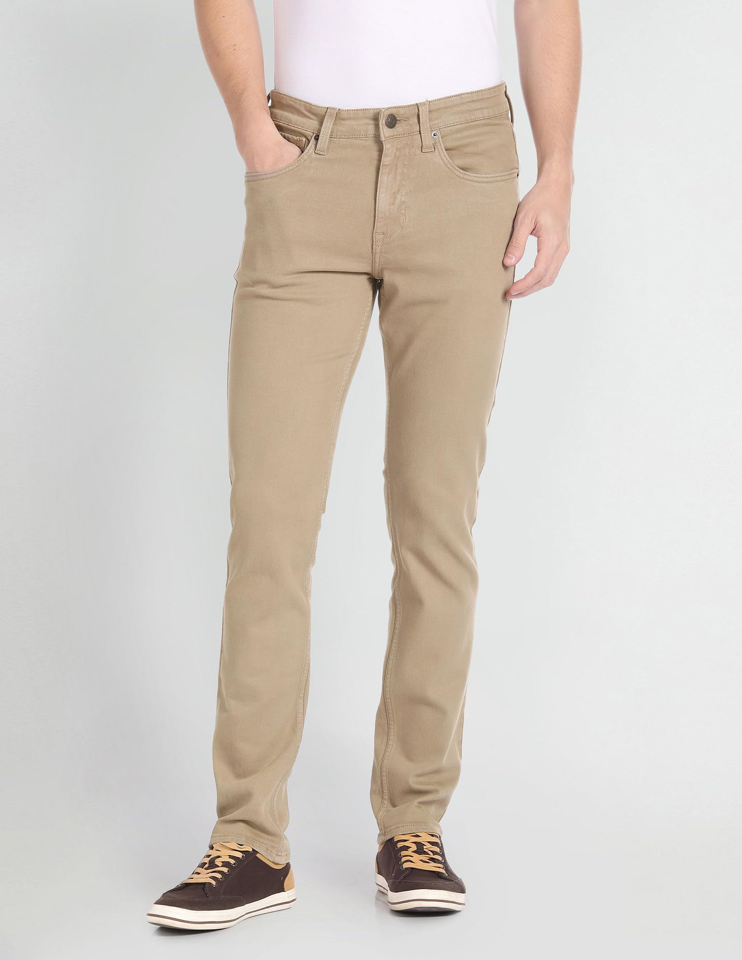 U. S. POLO ASSN. Men's Slim Jeans - Brown - Image 2