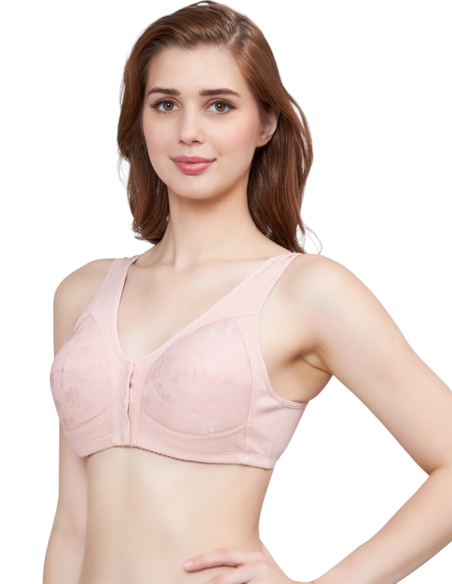 PLUMBURY Maternity Nursing Bra for Women - Beige - Image 5
