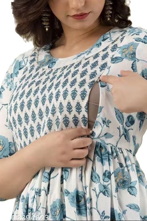 Albela Women Cotton Floral Printed Maternity Kurti
