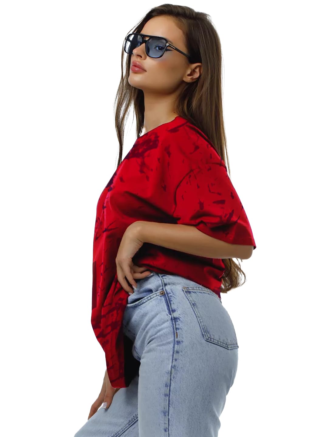 LEOTUDE Womens Cottonblend Oversized T-Shirt - Image 3