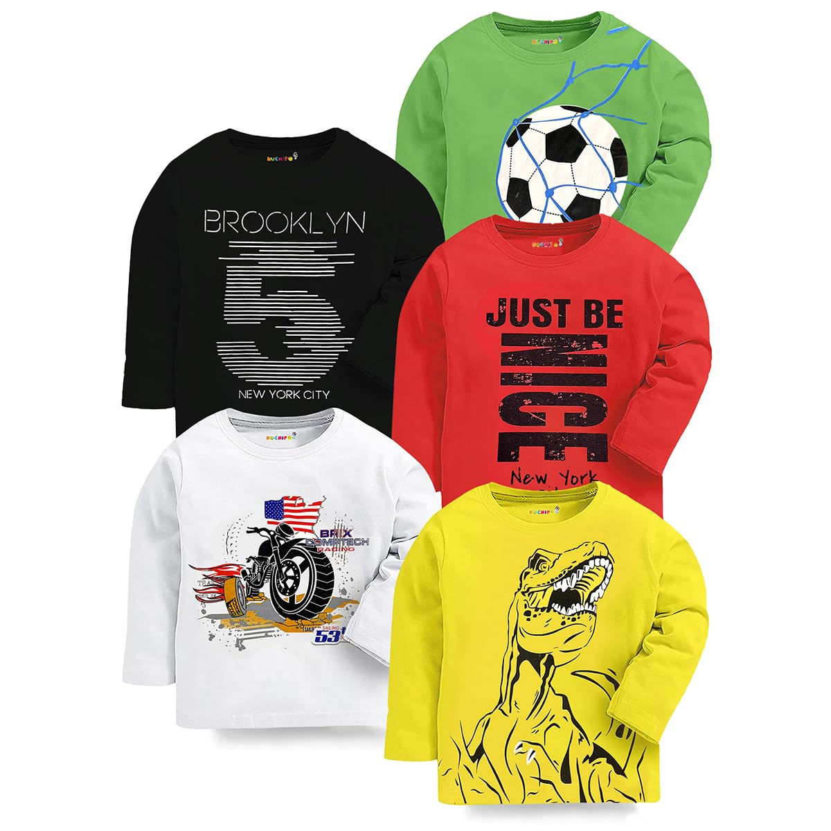 Kuchipoo Boys T-Shirts - Multi-Colored