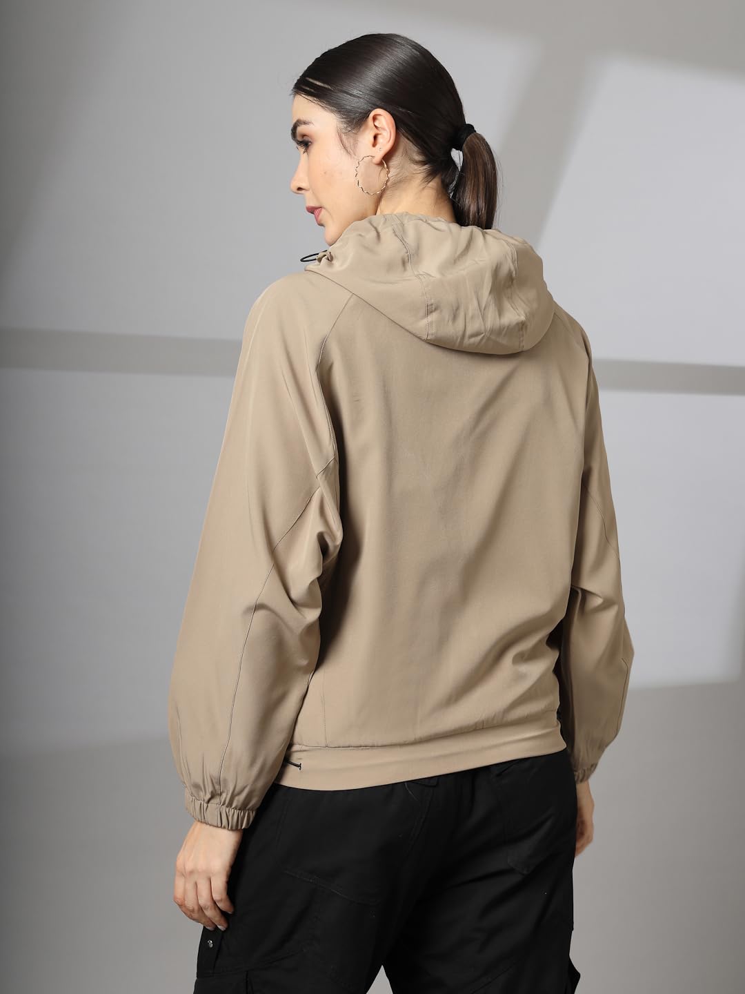 CHKOKKO Women's Oversized Windcheater Jacket - Image 2