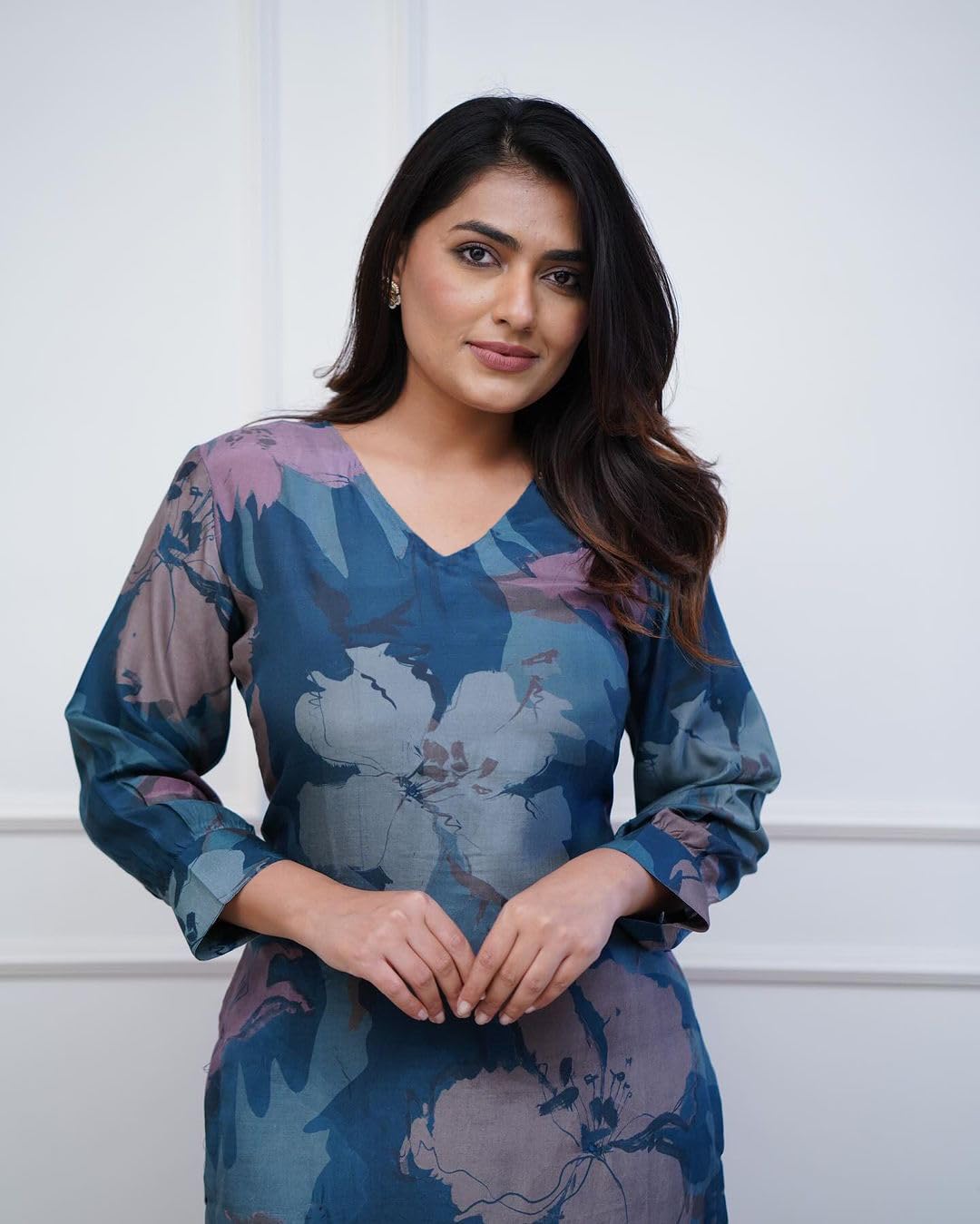 GoSriKi Blue Chanderi Blend Kurta Set for Women - Image 5