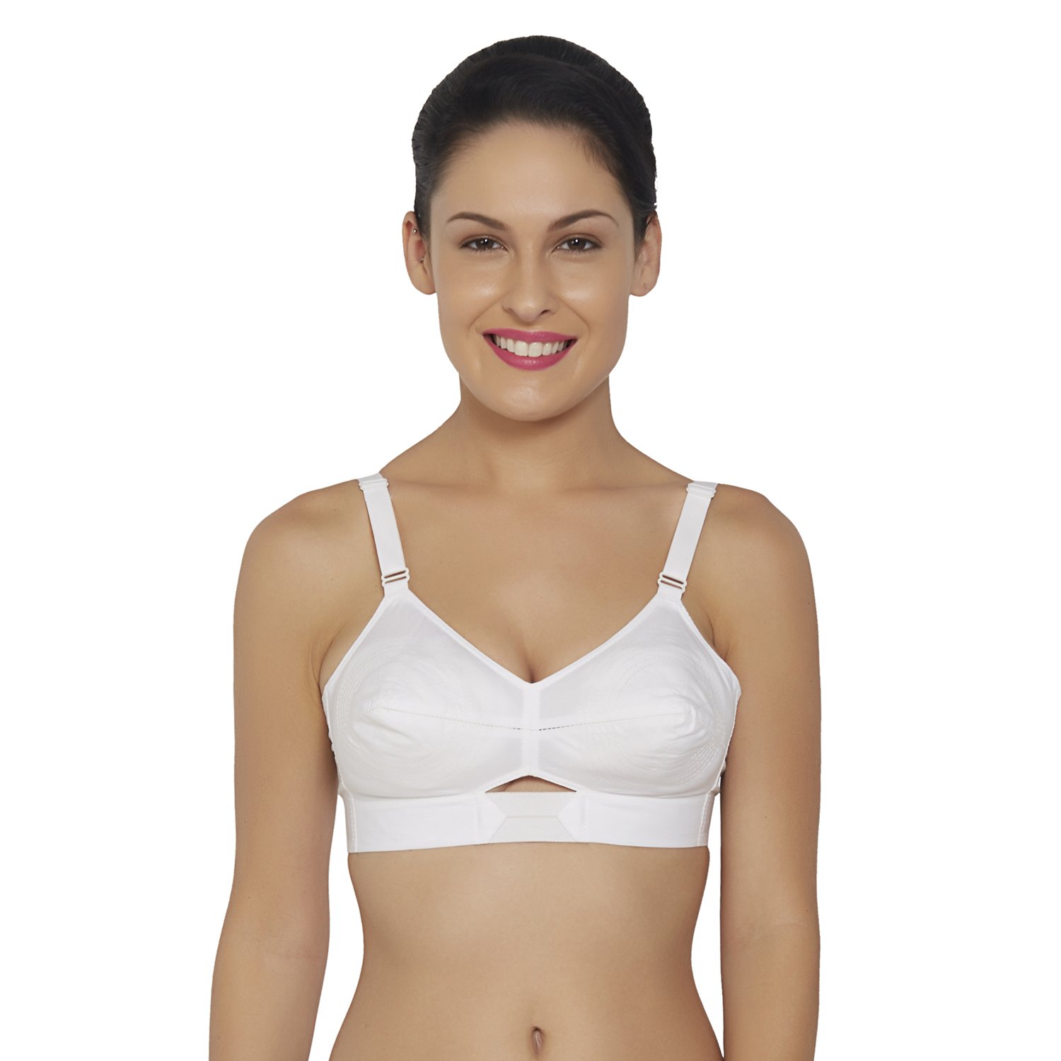 Libertina Duchess Cotton Straps Bra for Women - White