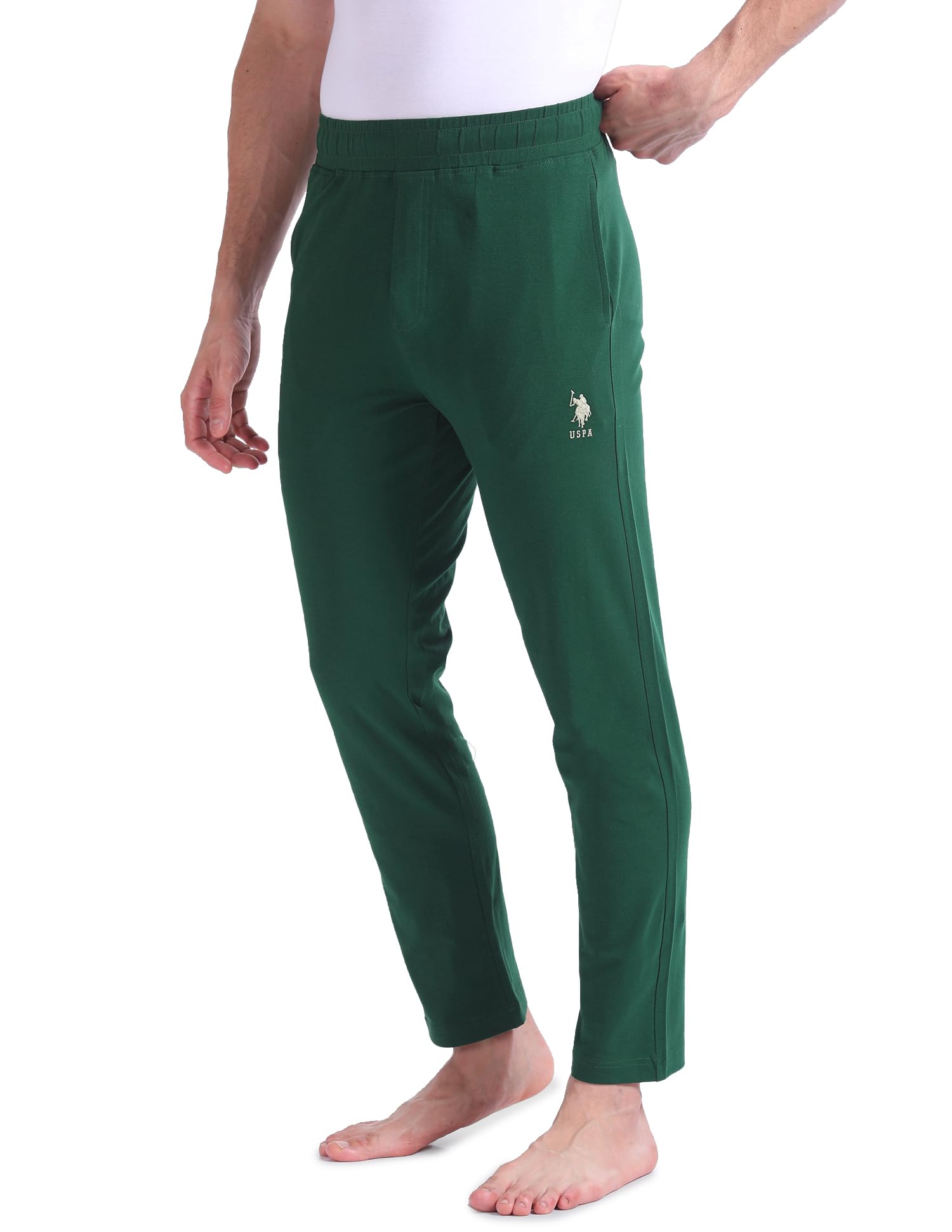 U.S. POLO ASSN Men's Track Pants - Dark Green