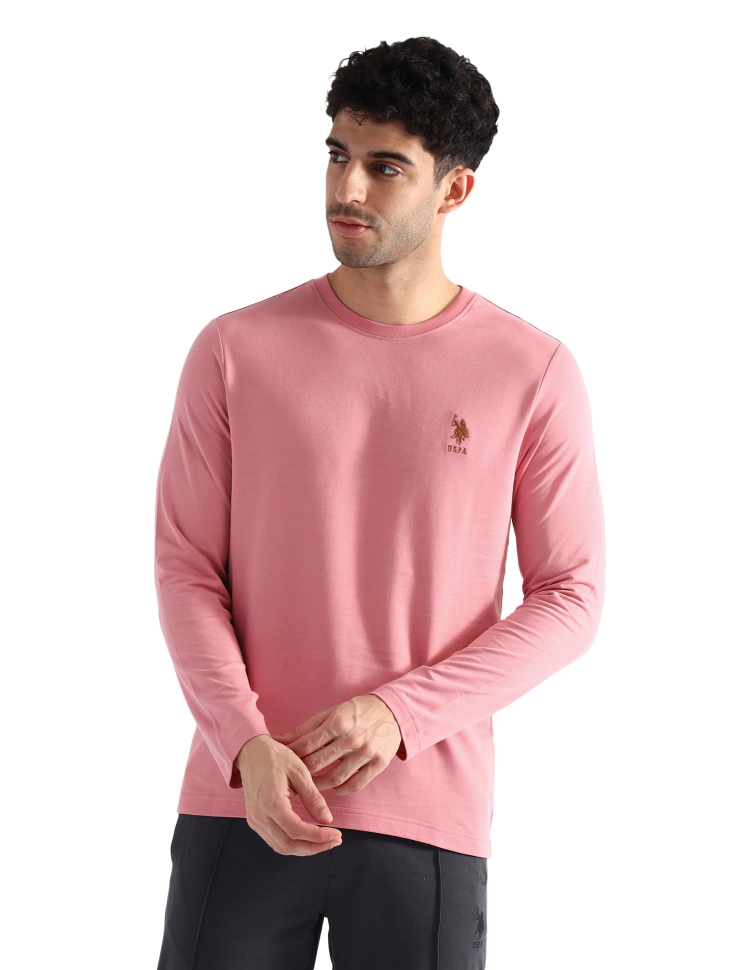 U.S. POLO ASSN. Men's Cotton T-Shirt - Dirty Pink