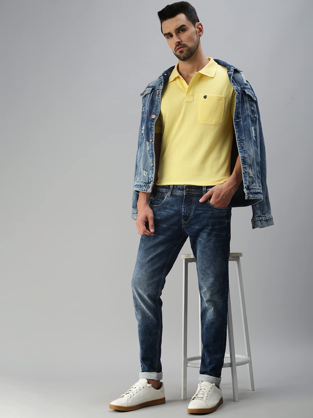 ONN Men's Lemon Polo Shirt - Image 5