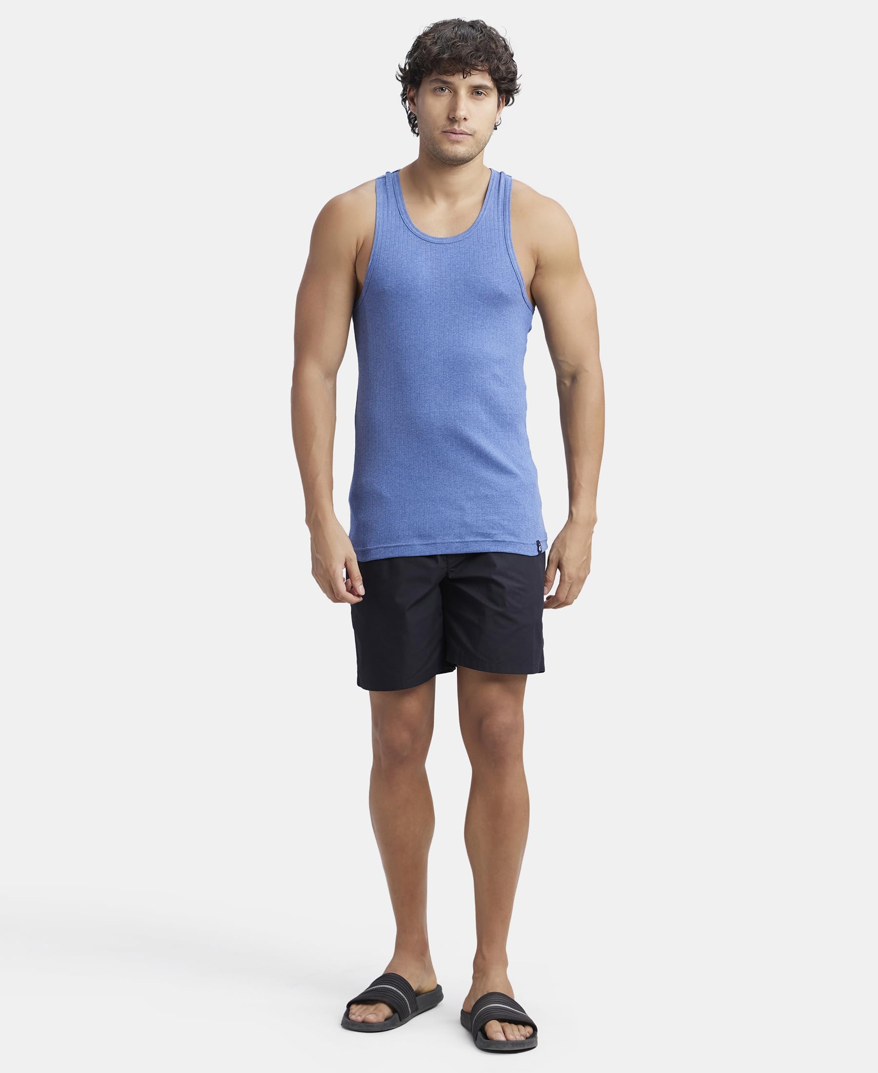 Jockey Men's Denim Melange Contour Vest - Image 4