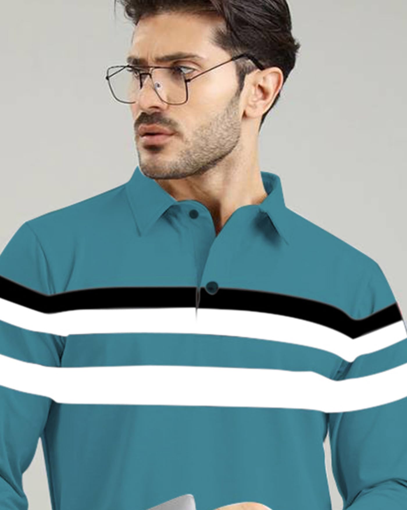 AUSK Men Polo T-Shirt Teal - Image 3