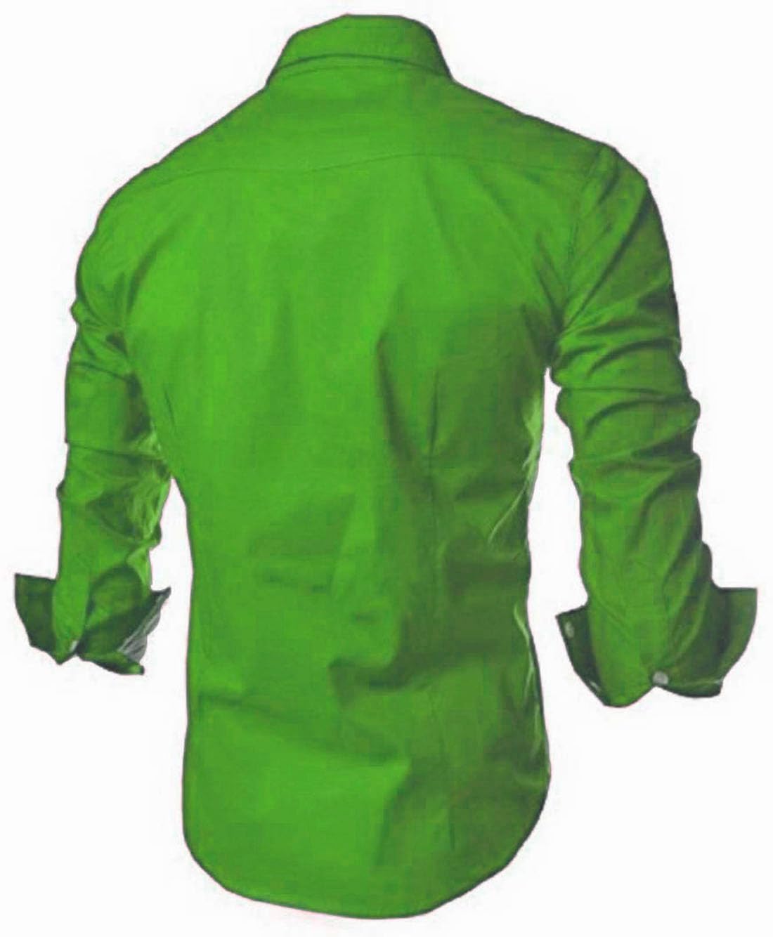 DEELMO Men's Cotton Blend Kurta - Green - Image 4