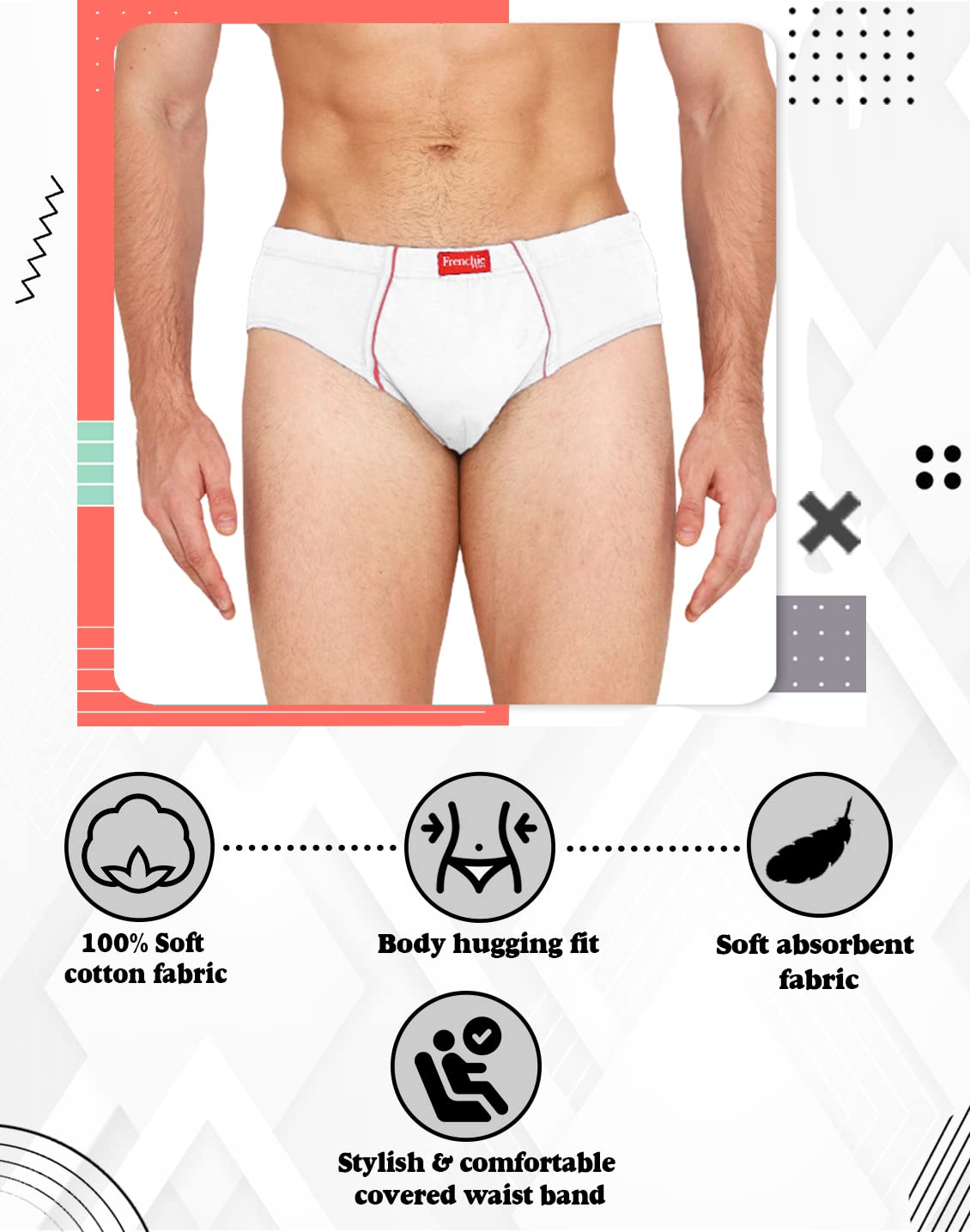 VIP Frenchie Plus Men's Cotton Briefs - Image 5